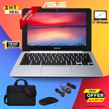 3 In 1 Bundle Offer "Introducing the ASUS Chromebook with Mouse & Carry Case Bag,  